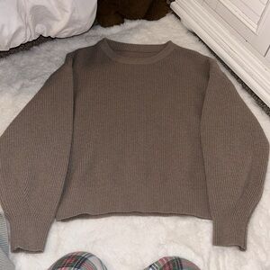 Warm knit sweater